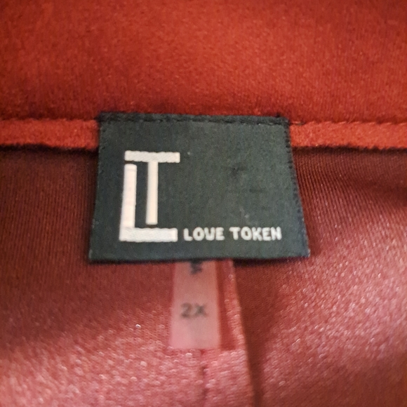 Love Token Faux Suede Belted Waterfall Jacket – 2X - Picture 3 of 4